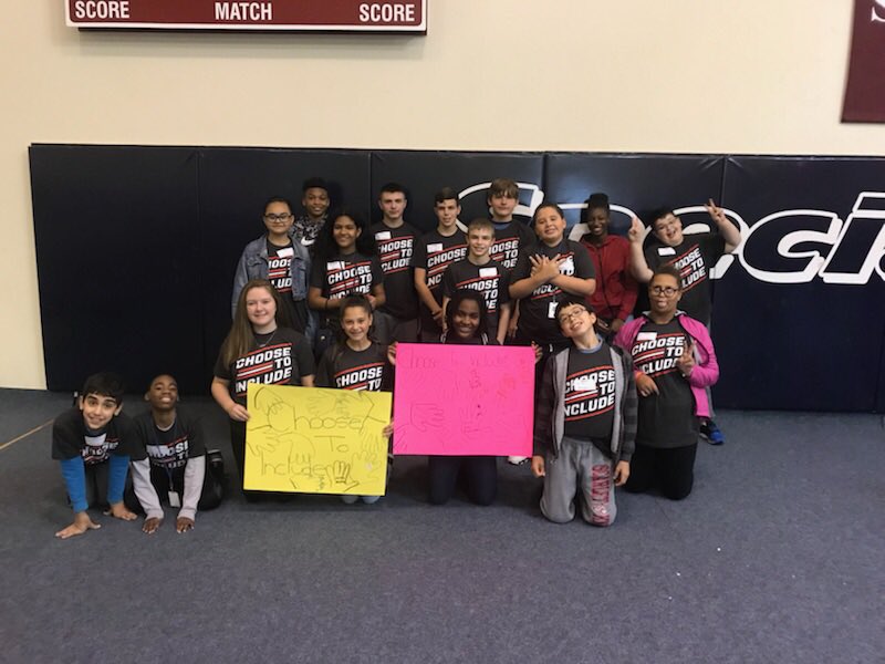 ThisIsMsSavage's tweet photo. HHMS AVID participating in the Special Olympics Unified Championship Schools Youth Summit! @EdisonAVID @SpecialOlympics #choosetoinclude https://t.co/BpAOmmbviN