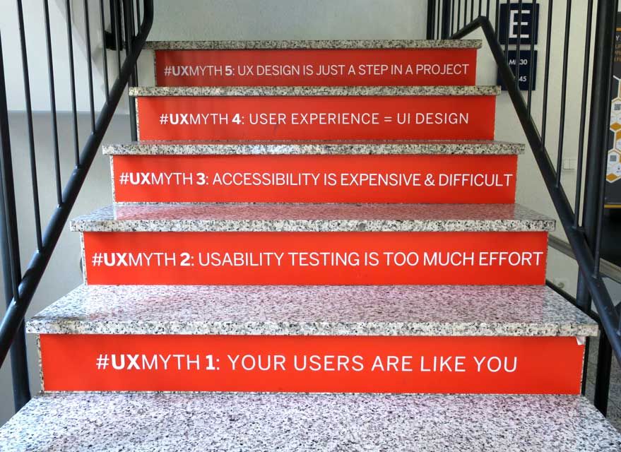 BennoLoewenberg's tweet photo. Demystifying top #UX misconceptions step by step at @SAP: #UserExperience is a baked-in necessity, NOT just a negligible nice2have. #UXmyth https://t.co/kUKrKFt72A