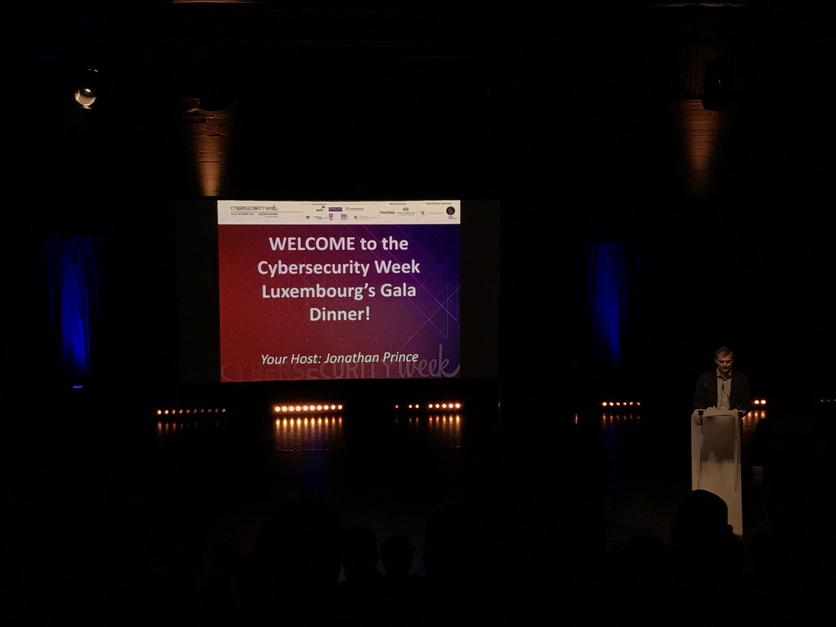 vendimus's tweet photo. Attending tonight #CyberSecurityWeek #GalaDinner #luxembourg. https://t.co/9UsnFdJyqf