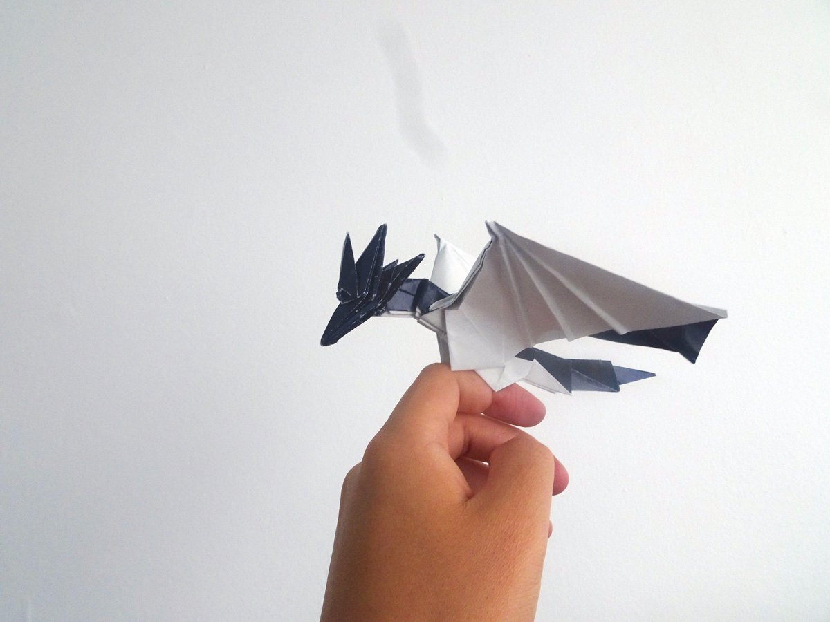 Anh Dao Origami On Twitter Origami Dragon Ver02 Model