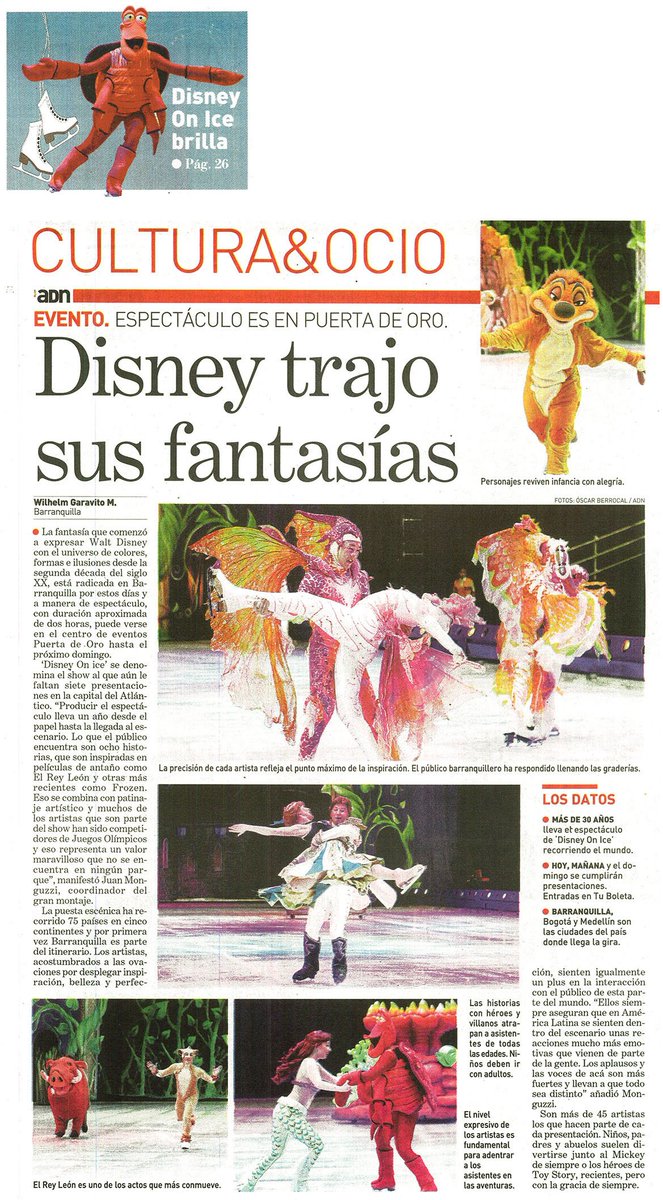 Tuboletaoficial's tweet photo. HOY #Barranquilla está en modo #DisneyOnCe PRIMERA FUNCIÓN
COMPRA YA #TuBoleta https://t.co/sFv1uKb6K5 https://t.co/MnuNSBpjqF