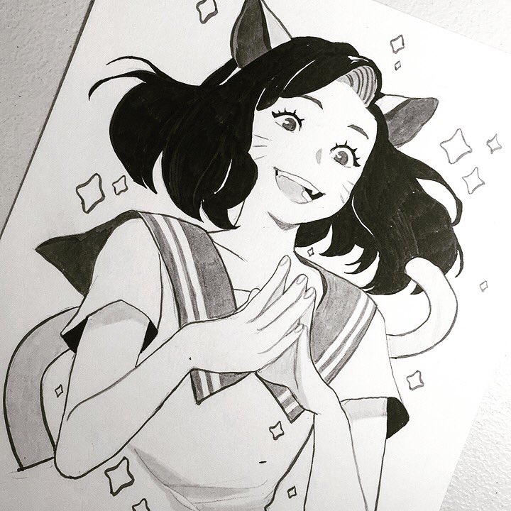 Inktober Day 17 : Graceful  🐈
#inktober #inktober2017 #inktober17 
