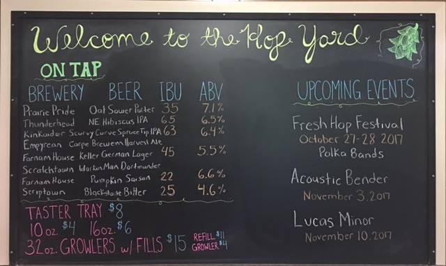 Check out the Chalk board!