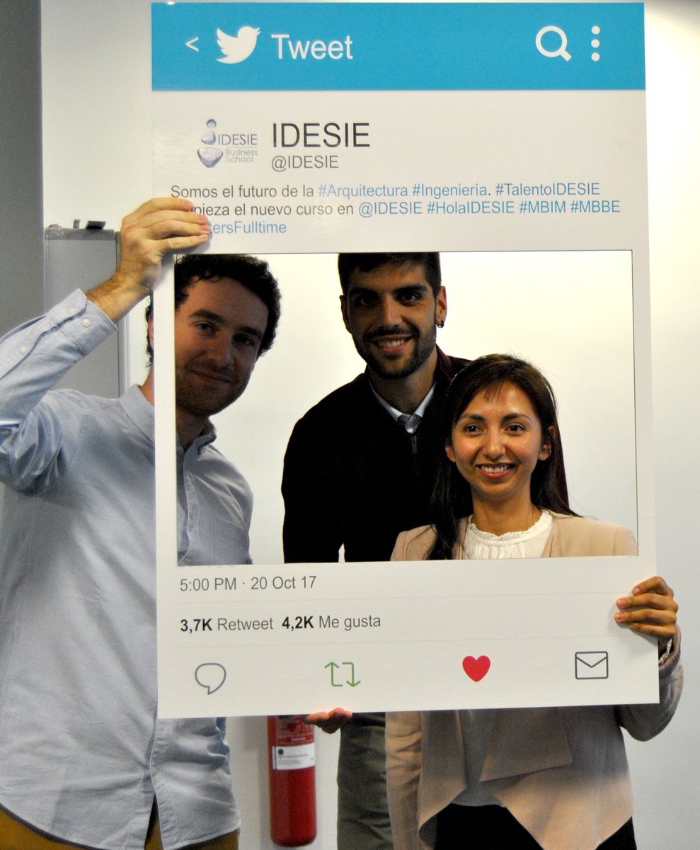 IDESIE's tweet photo. Empieza el nuevo curso en @idesie, #MBIM #MBBE nueva cantera de #TalentoIdesie. Bienvenidos!! https://t.co/P0NX23UNsJ