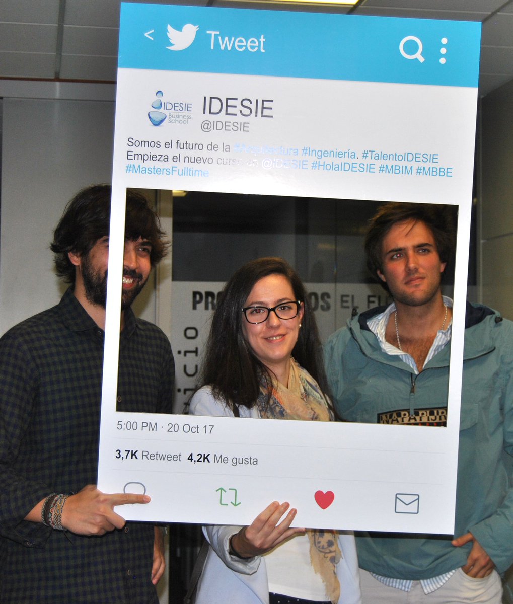 IDESIE's tweet photo. Empieza el nuevo curso en @idesie, #MBIM #MBBE nueva cantera de #TalentoIdesie. Bienvenidos!! https://t.co/JlYiWijxes