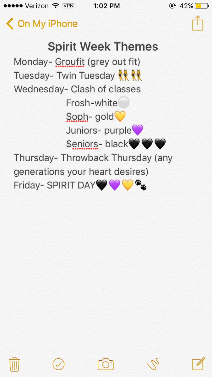 NEXT WEEK IS RIVALRY WEEK PANTHER FANS!!! show your awesome school spirit by participating in spirit week🖤💜💛
