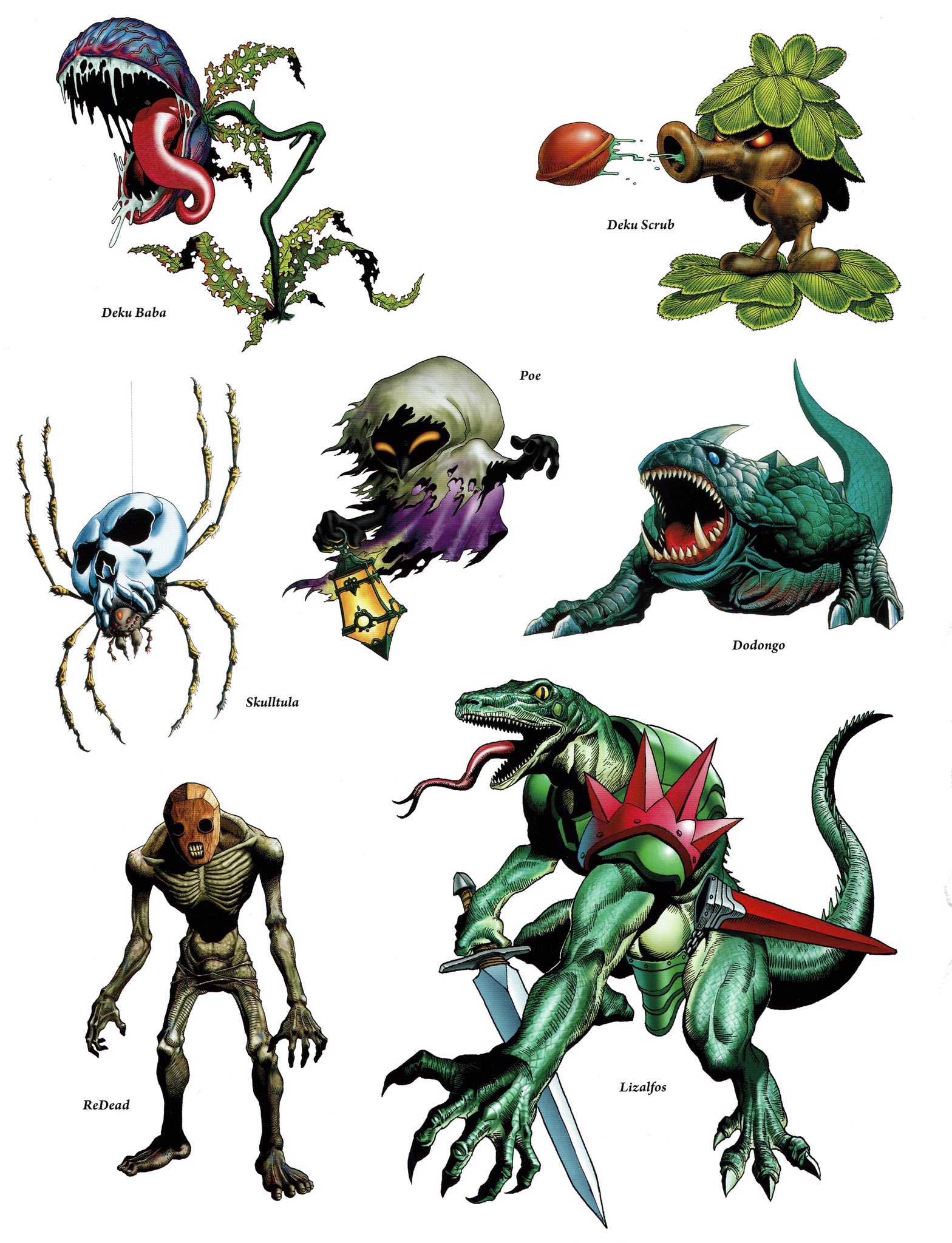 Underrepresented Ocarina of Time Enemies - Hyrule Compendium 