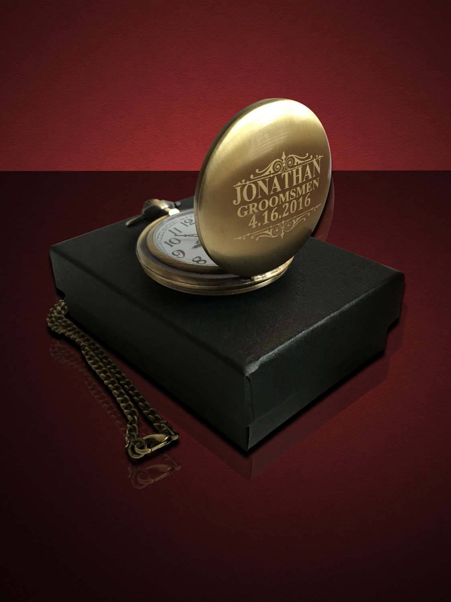 WeddingWidget's tweet photo. 11 Personalized Pocket Watches - 11 Groomsman engraved gifts - Us… https://t.co/Fo1qwJn8TL #weddingwidget #GroomGift https://t.co/atx40QHISw