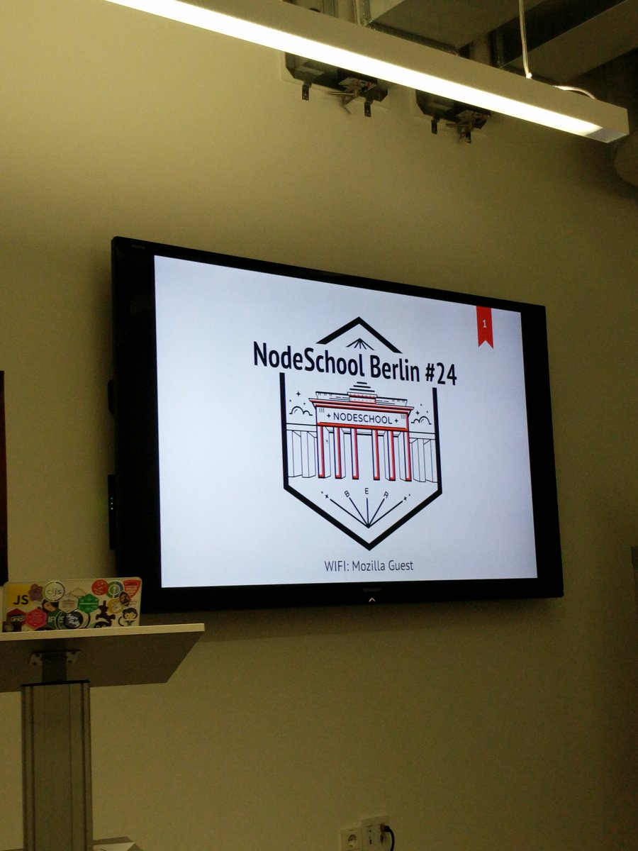 And we're starting! #NodeSchool