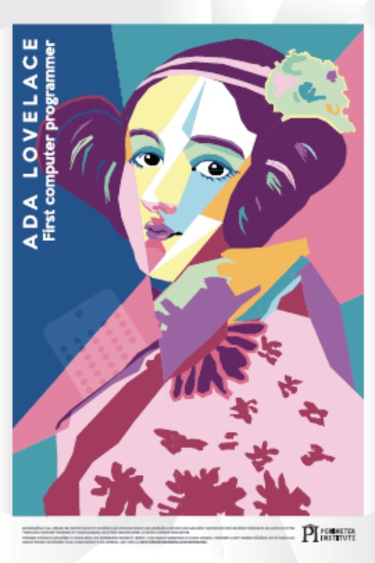 beamsplit's tweet photo. The fact that the #AdaLovelace poster also resembles Princess Leia means it might have to go on my wall.. @Perimeter https://t.co/Ot6pFwZs2s https://t.co/sda0jpKXe3