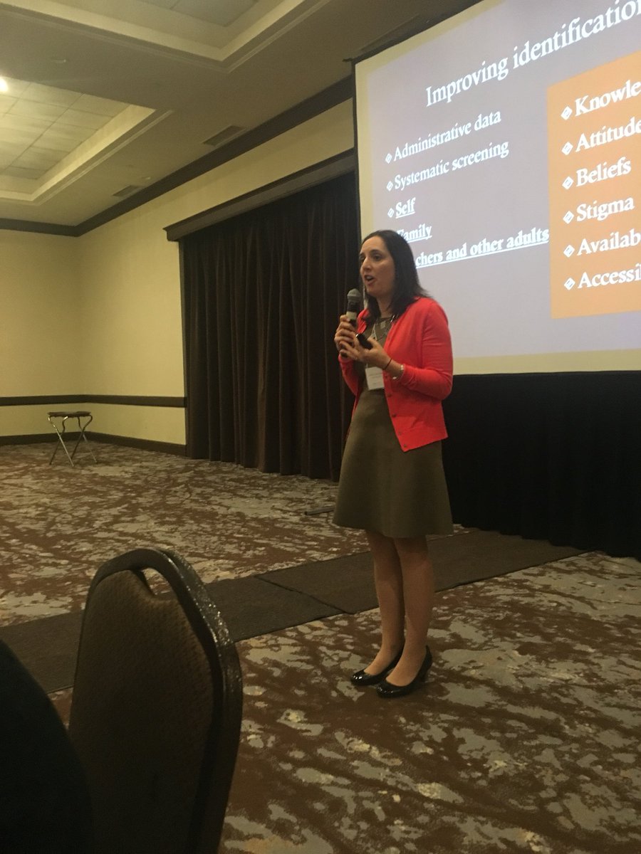 Lmasonwms's tweet photo. Dr. Jen Green at #NYSCEC conference- students in NYS need greater access to mental health resources https://t.co/r0ZGtDawrQ