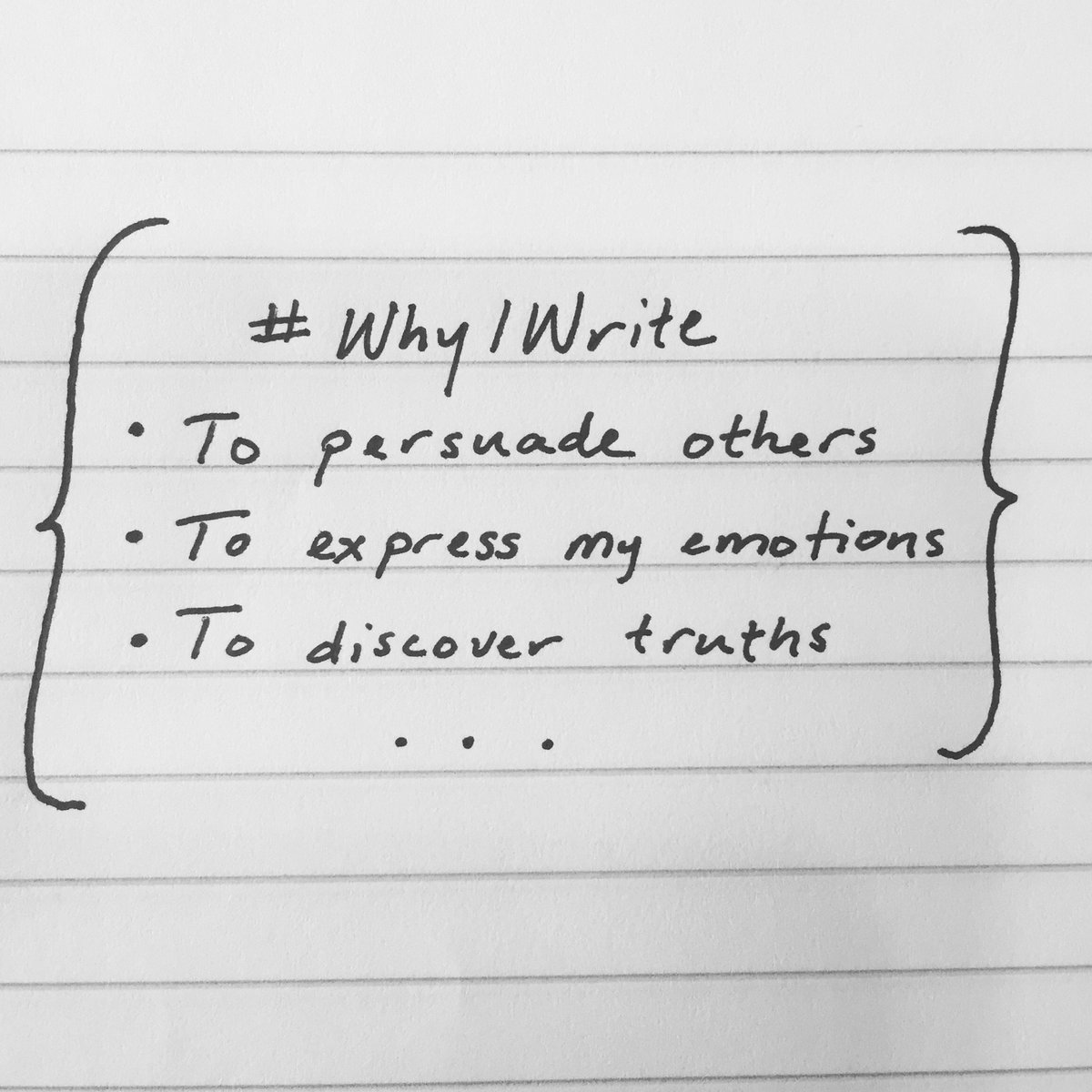OklahomaEnglish's tweet photo. Here's just a few reasons #WhyIWrite! What about you? #ou #ouenglish #writing https://t.co/Rxzild6lPh