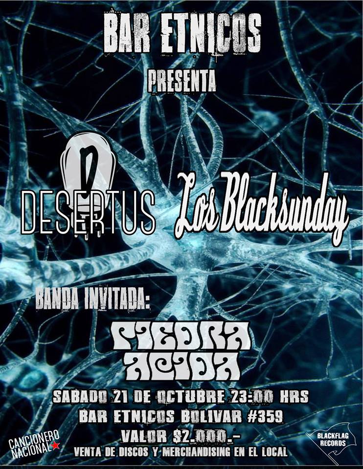 GuayabaStone's tweet photo. [#Sueltalapepa] Mañana 21/10 todo el rock de @desertusband, @Losblacksunday y @Piedra_Acida #música #Iquique #AltoHospicio. https://t.co/VQvnb9JvLv