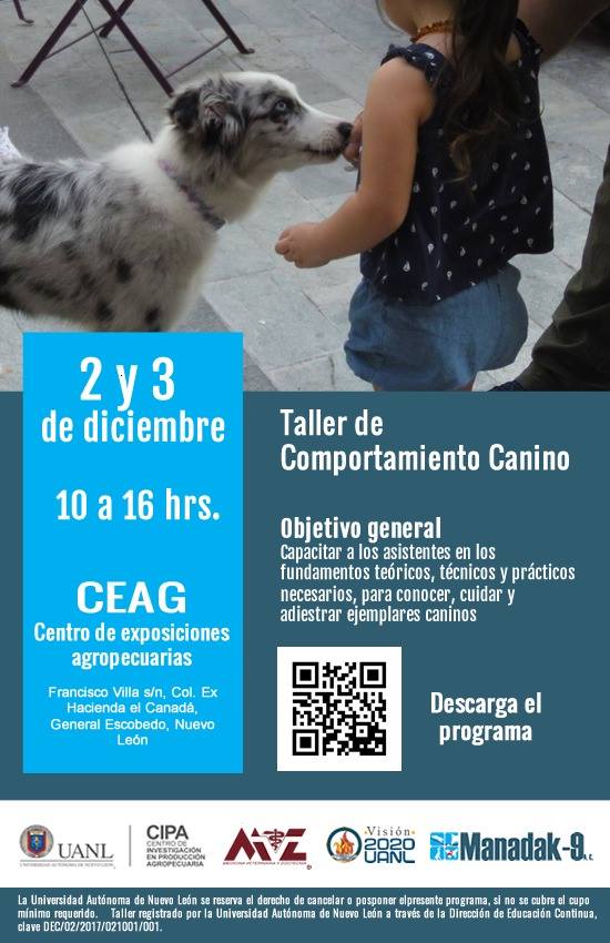 uanl_ceag's tweet photo. ¡Inscripciones abiertas! XXI Taller sobre comportamiento canino con @ManadaK9AC. Más información aquí: https://t.co/6x9QBunAPh https://t.co/V4gXSrnG1K