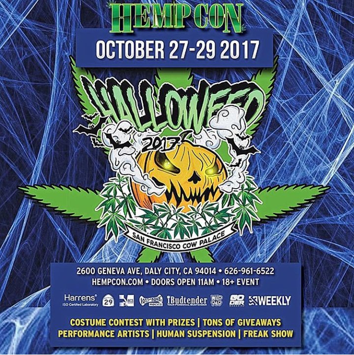 HarrensLabInc's tweet photo. Come join us for some #Halloweed fun at #Hempcon . Competition will be tested by #HarrensLab  🎃 https://t.co/cTzd2FFPTx