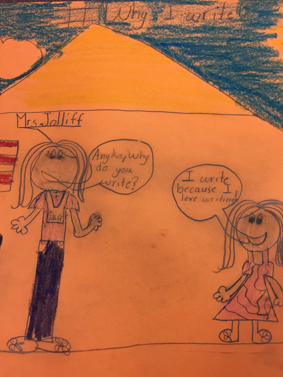 JolliffKathy's tweet photo. We love writing in 3rd grade!  #TobiasProud #whyIwrite https://t.co/Tqm4Nqv722