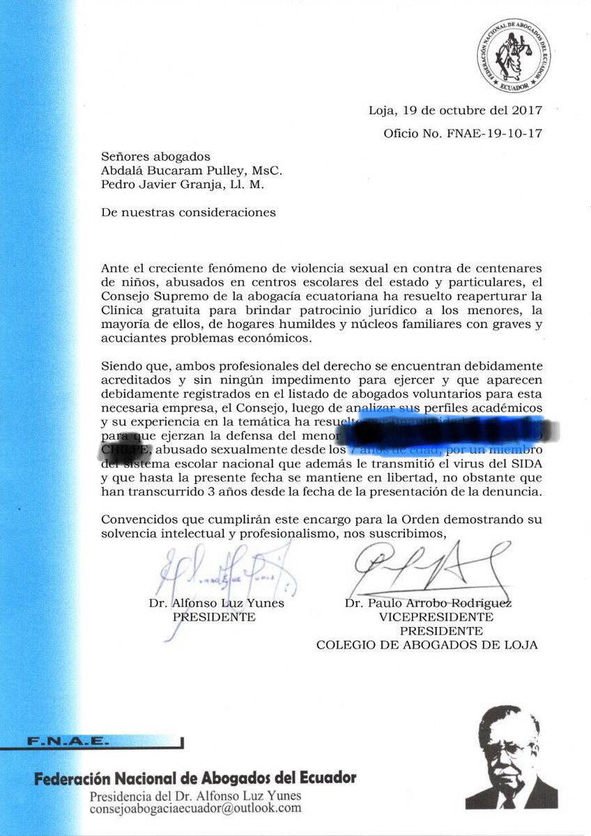 daloes10's tweet photo. He asumido junto a @PedritoExtranja la defensa de niño de 8 años violado e infectado de VIH, el violador es defendido por el abogado de Glas https://t.co/SaSiGdp76n
