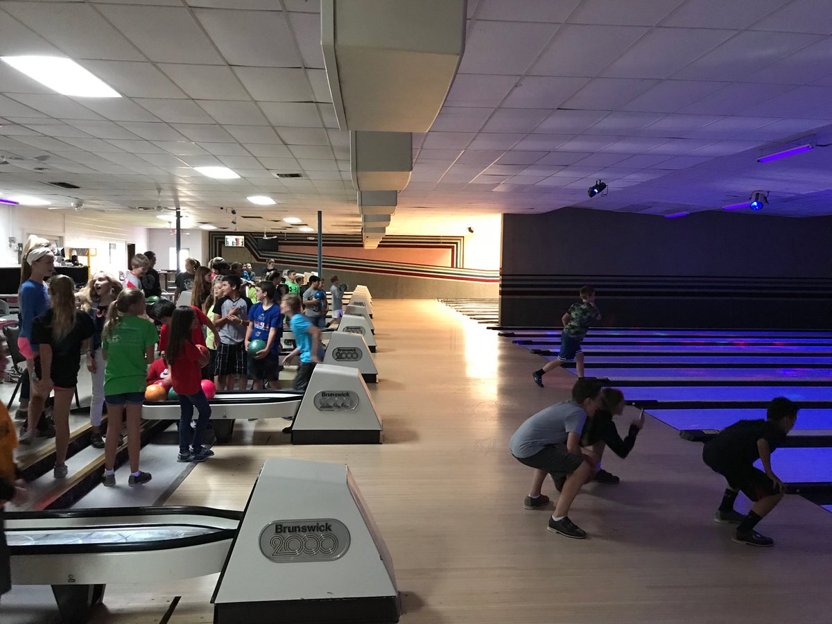6th Grade out bowling for walk-a-thon walkers.  #EmporiaProud