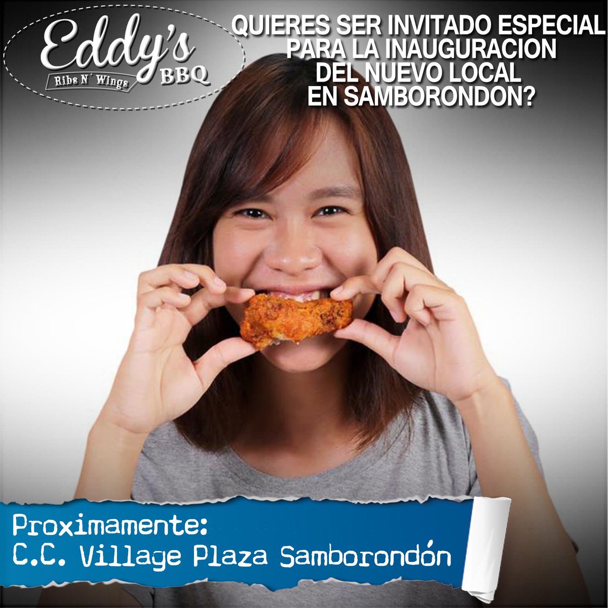 eddysbbq's tweet photo. Quieres ser invitado en la inauguración del local de Samborondón?
Retweet este anuncio  y participa en el sorteo de 2 cenas para 4 personas https://t.co/KIxG2Ulo32