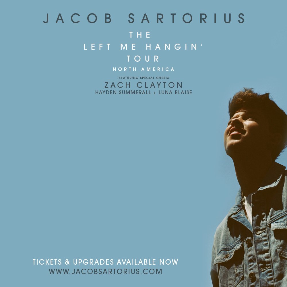 LiveNationTN's tweet photo. #DidYouKnow @jacobsartorius is bringing his #leftmehangintour to #nashville on 2/1? Now you do. Grab your tix here ➡️https://t.co/e74w08G3Qs https://t.co/cjOUrYJLdU