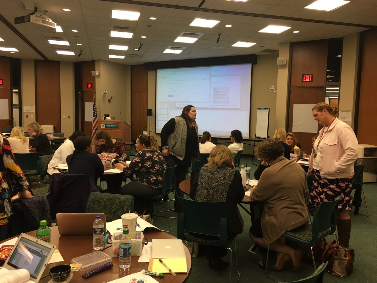 BobbWager's tweet photo. @GeneseeISD hosting a collaborative #IEP #PLAAFP training to improve outcomes for students!! Wisdom wall learning!! Active adult learners!! https://t.co/5KzVGNUbm9