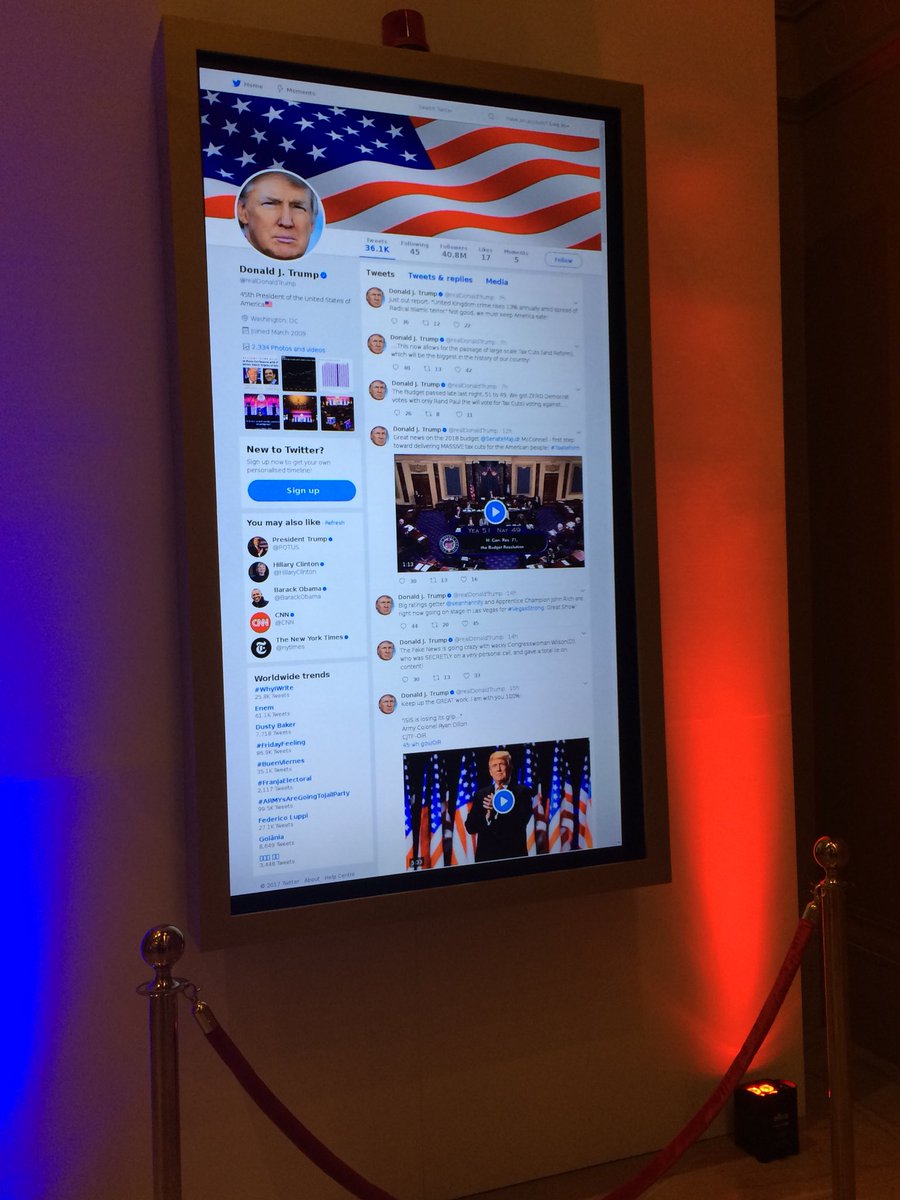 annhlee's tweet photo. An embarrassment of trump twitters #dailyshowlibrary https://t.co/JEws20qwib
