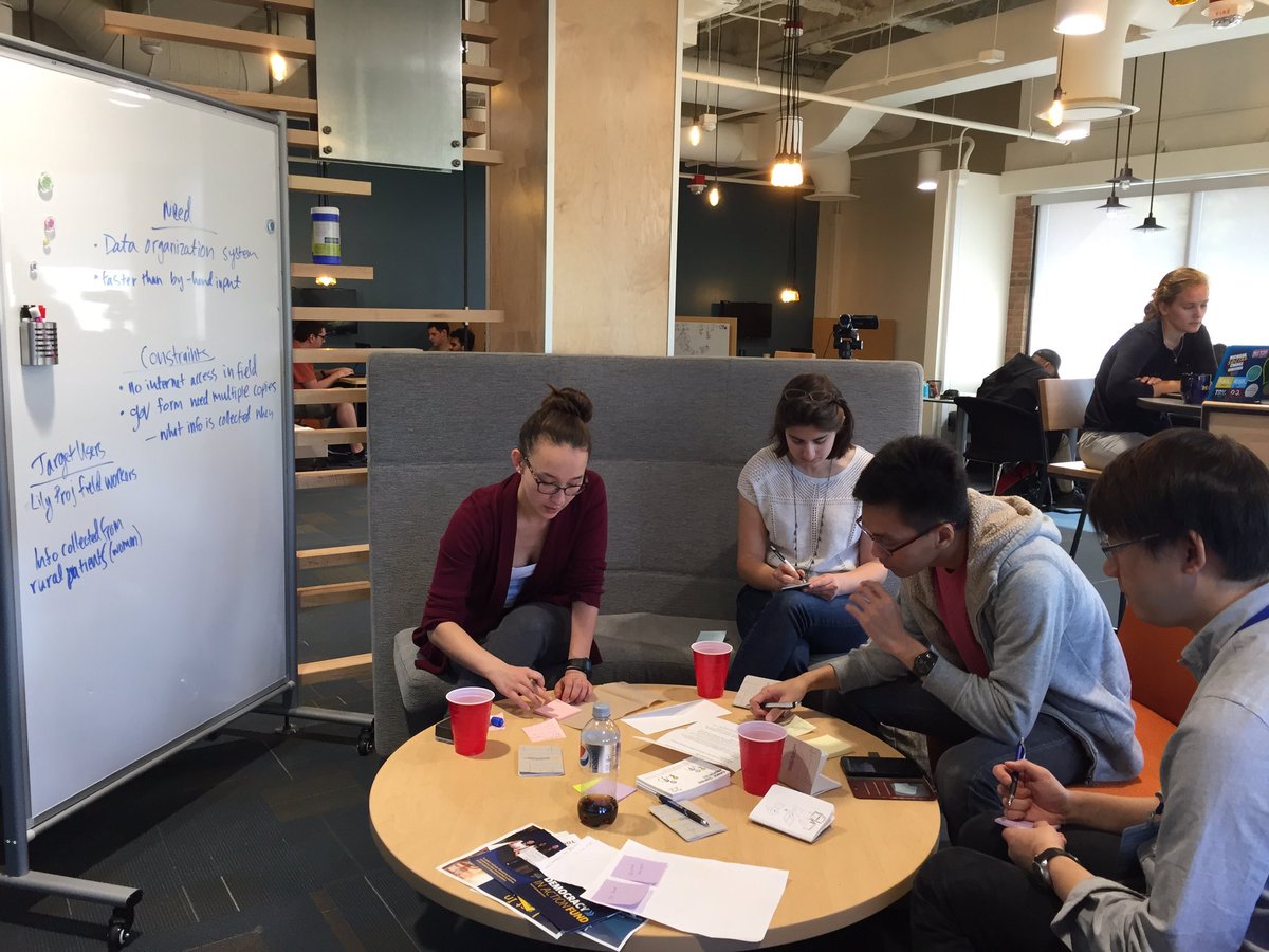 Deep Dive: Concept Generation happening this afternoon at C-SED! Teams are generating ideas for each other's projects.