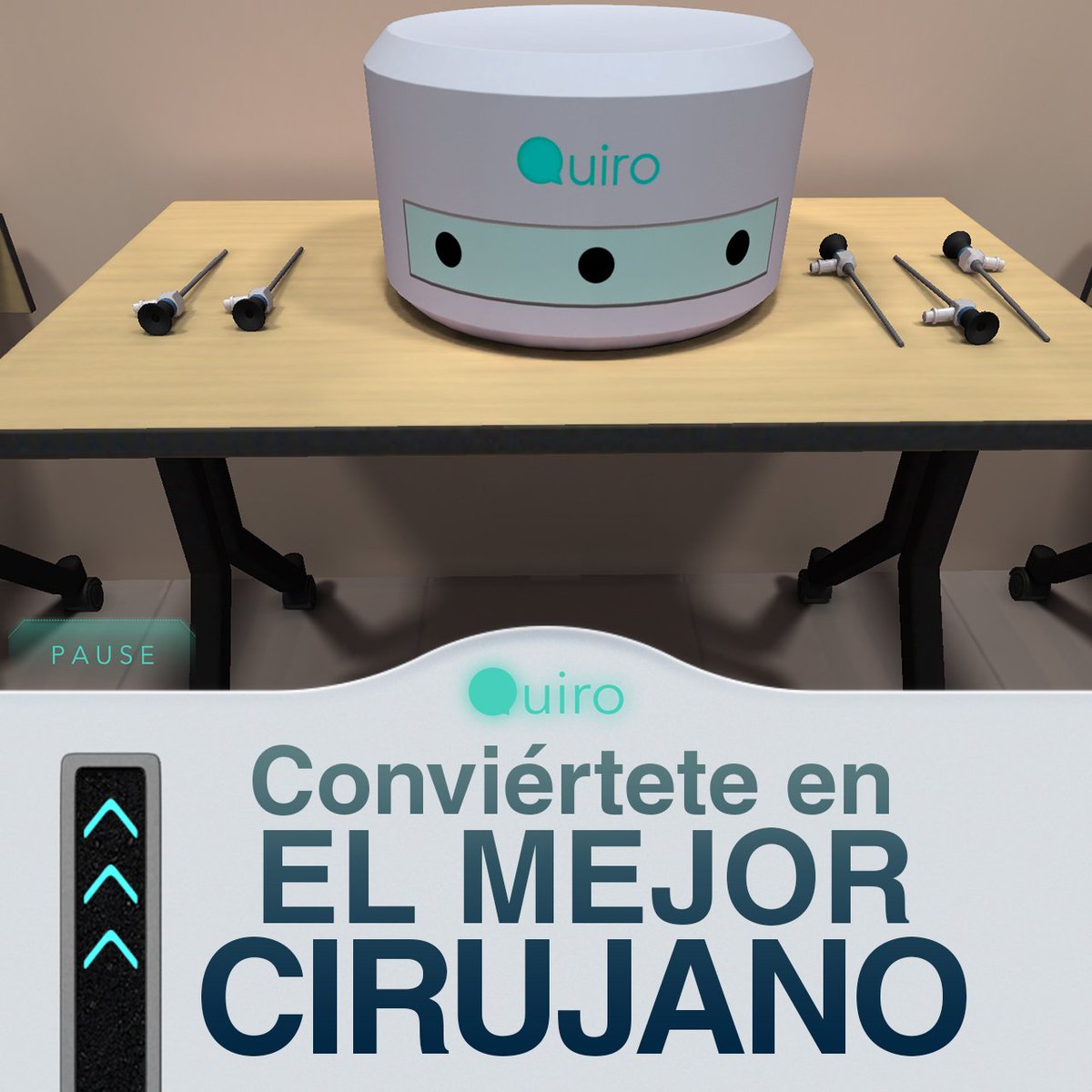 #Quiro la mejor manera de tener entrenamiento quirúrgico de manera portátil. ¡Juégalo y compruébalo! #QuiroApp