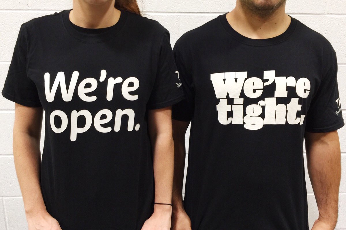 TypeNetwork's tweet photo. #TypekitCity is the place to be. It’s where you’ll find #TypeNetwork tees. #AdobeMAX #VegasBaby #WeLoveType #WeLiveType https://t.co/X93NIfuoKZ