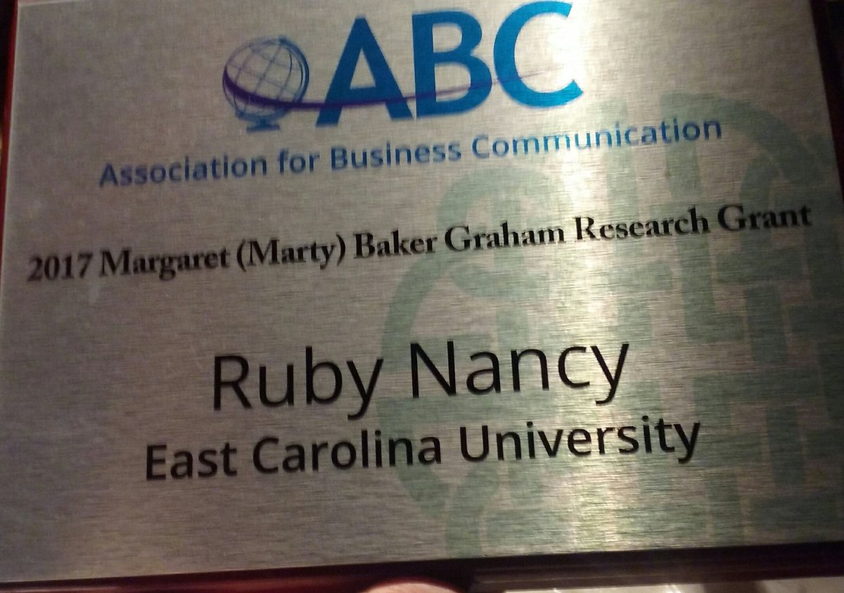 rubykirknancy's tweet photo. Woo hoo! Thankful to the wonderful folks at ABC!#TeamECU #IrelandABC #ABCRhetSIG #Fabulous50 https://t.co/82hZgd1U3N