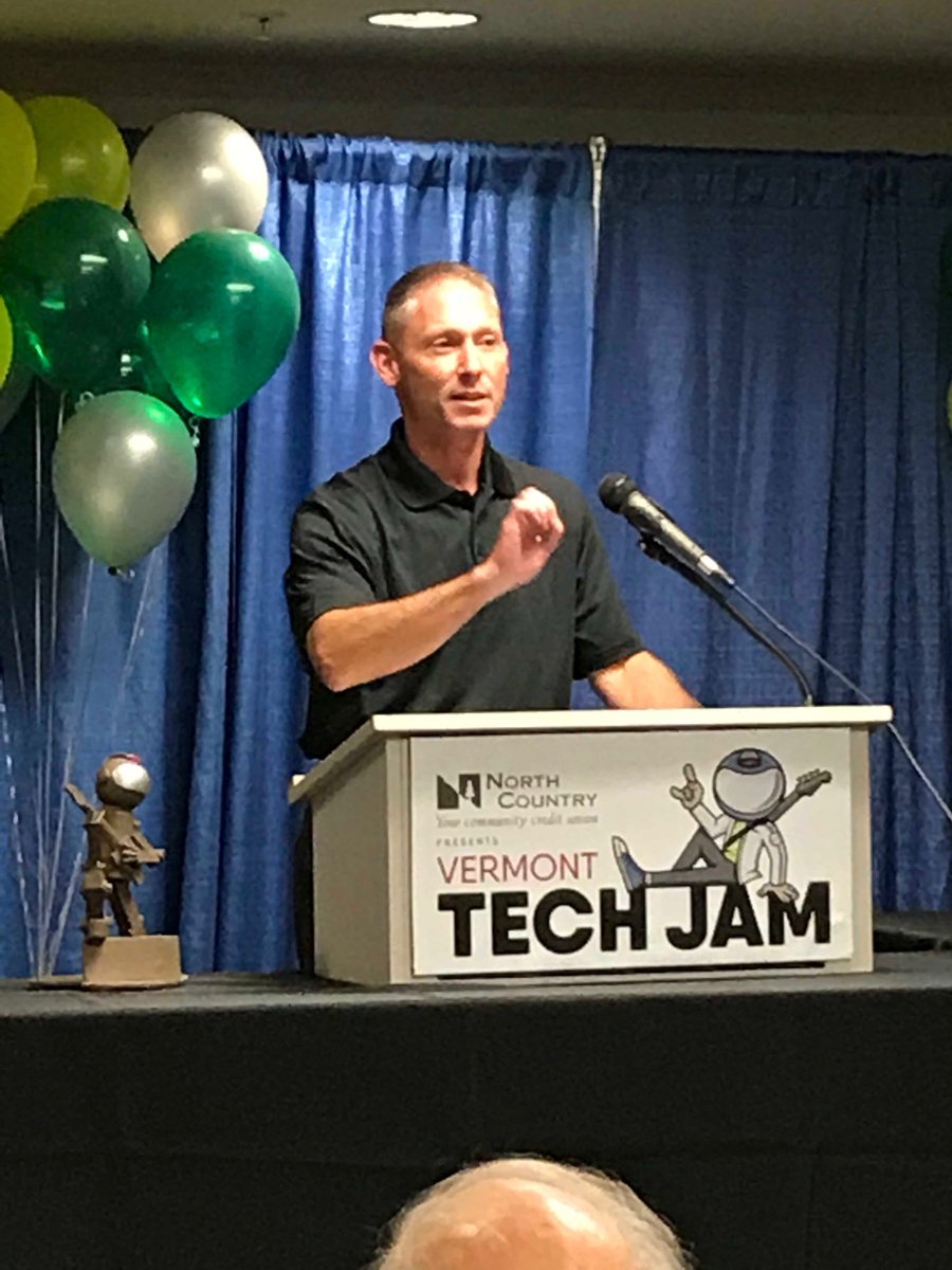 ACCDVermont's tweet image. And here’s Sec Mike Schirling announcing the nominees for the #TechJamVT Ambassador Award