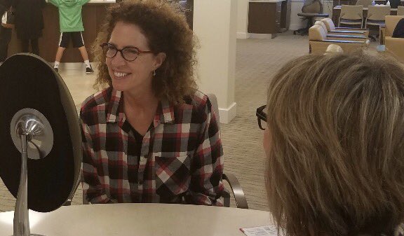 Mary Ann's OGI frames are a great look for her! #simoneye #OGI