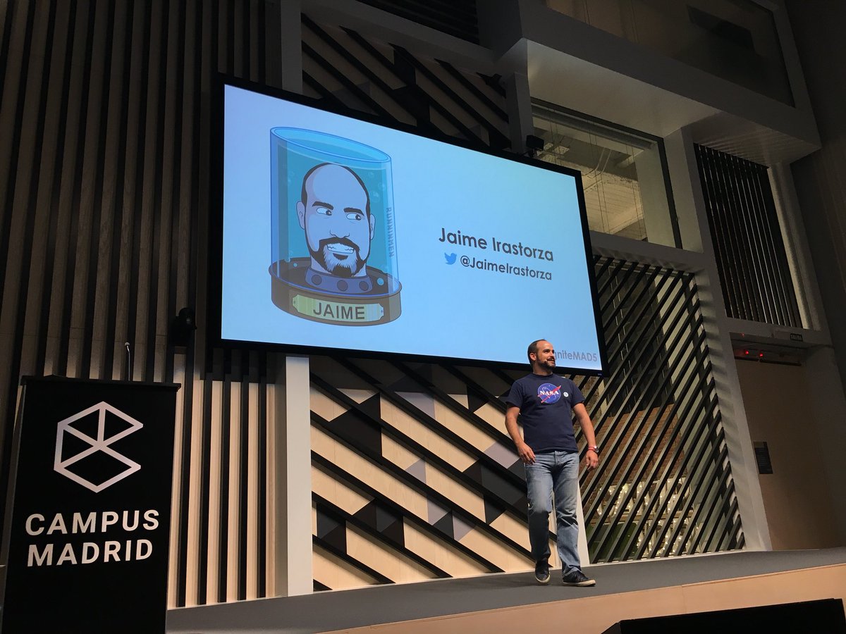 IgniteMAD's tweet photo. Y nuestro último orador será @jaimeirastorza que nos hablará de coches y túneles de viento ¡AIRE! #IgniteMAD5 https://t.co/vmyIL2NdaK