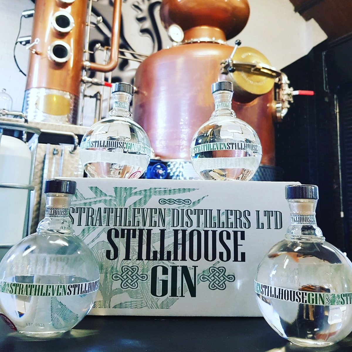 Valtvodka's tweet photo. “Putting the “Gin” in Stillhouse....” Our new and delicious Stillhouse Gin!
#StrathlevenStillhouseGin https://t.co/0F5uaTtXcN