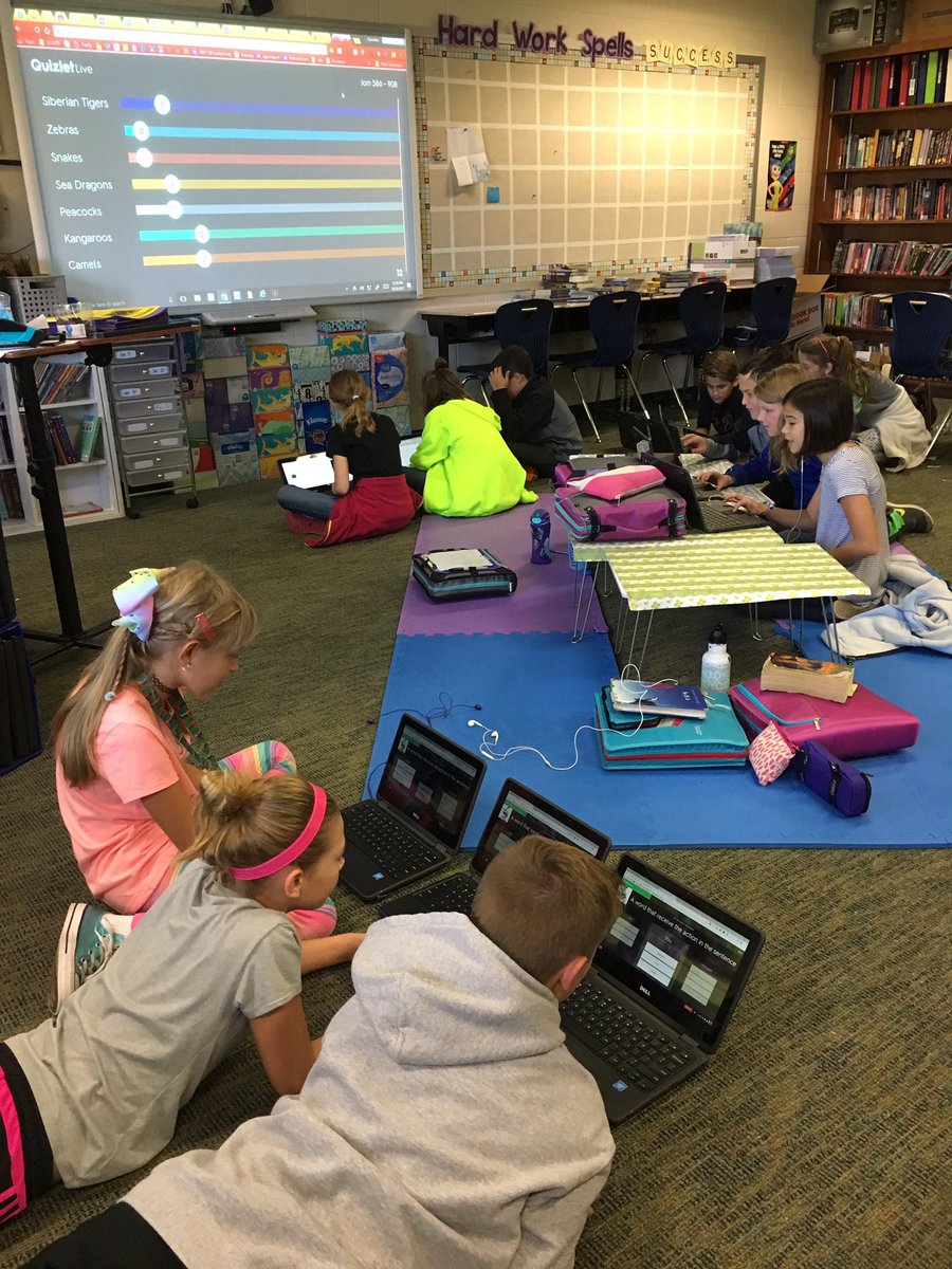Chappytech's tweet photo. We β€οΈed @quizlet Live today! Thanks @kruth14 and @JerleckiTechLab! #ccspilot https://t.co/t5zAksTRmG
