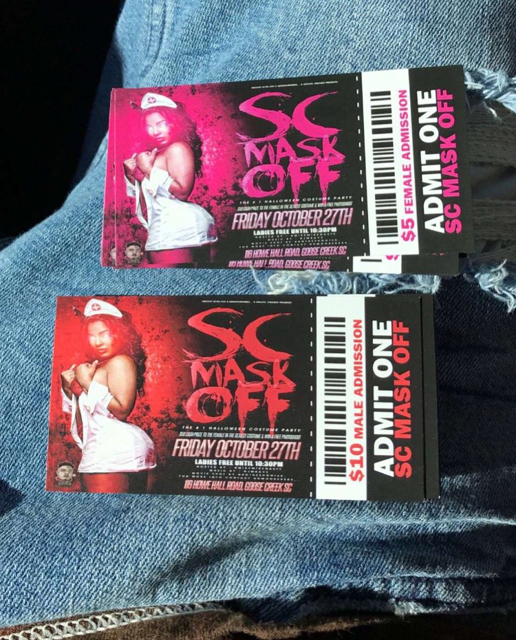 BvsedG0ddess's tweet photo. Contact @Dmoorer803__ for Tickets to #SCMaskOff π»π or go to https://t.co/18eN0Fh4yY https://t.co/sJmgiMO1LC