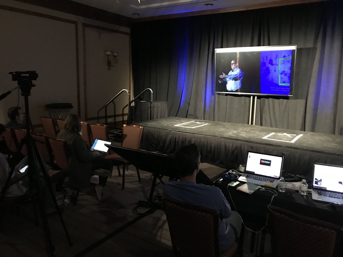 LoriDipprey's tweet photo. Getting to be FinFest participants for a minute!  Hearing about how get outside our box from our CEO @BruceVBallengee #FinFest2017 https://t.co/8x5doXpT7W