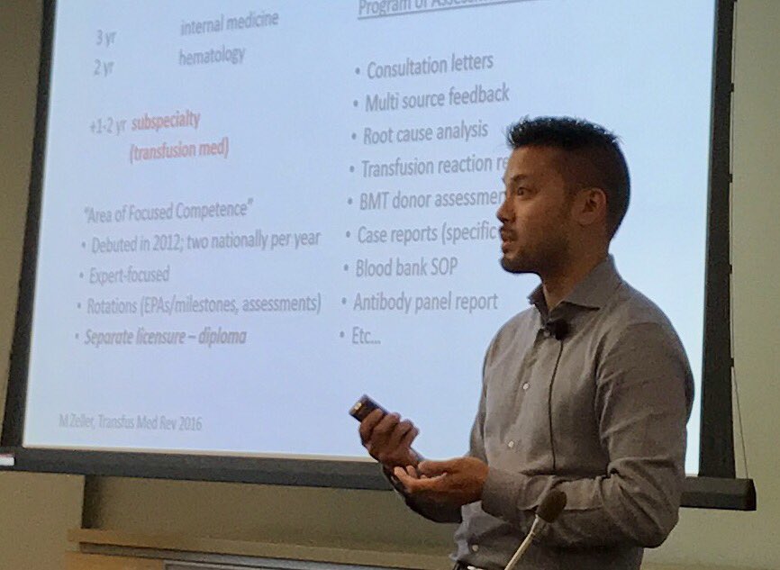 ErinReidMD's tweet photo. Great job, Dr. Eric Tseng, on evolution of your important Hemonc meded project! #ASHMEI17 https://t.co/R4YehRzBpm