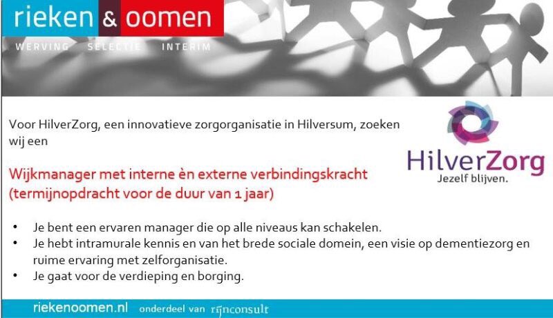 BosboomSanne's tweet photo. Word jij mijn nieuwe collega bij @HilverZorg ? Het leukste zorgbedrijf in #Hilversum https://t.co/UVRIYSridd