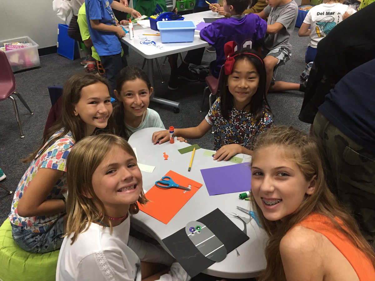 6th gr buddies helping 2nd gr w Halloween project! #williams6G #ashleyfallsschol