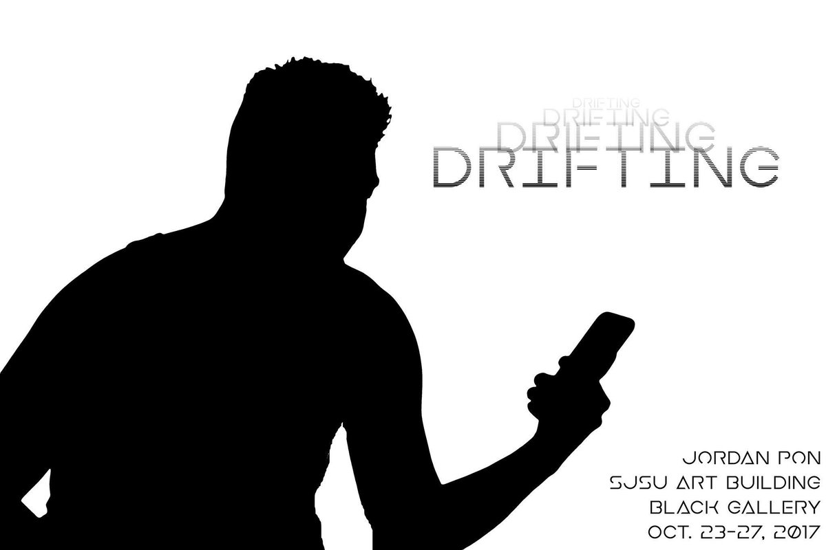 Pondemoniumshow's tweet photo. Come check out my show “Drifting” and its opening this upcoming Tuesday at 6pm at the Black Gallery at SJSU! #drifting #pondemoniumshow https://t.co/WU29jDTaWG