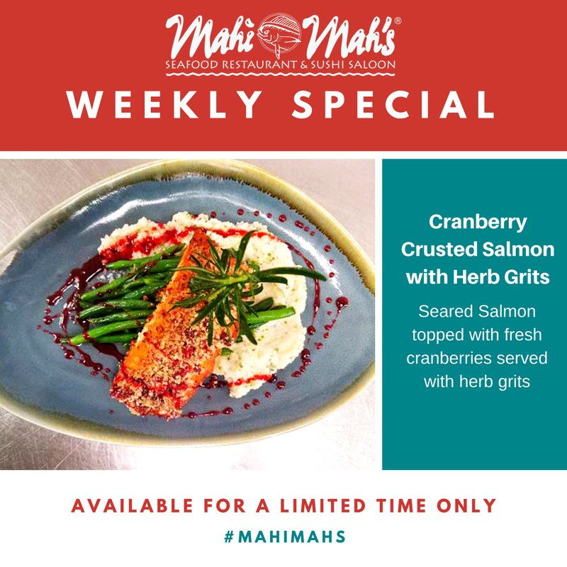 MahiMahsVB's tweet photo. It's not as good as it looks.. IT'S BETTER. Get this amazing Dinner Entrée beginning at 5pm TODAY! #MahiMahs https://t.co/QE216fq9Ii