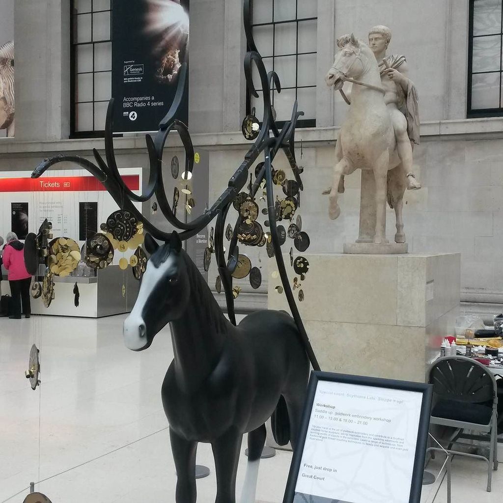 BeatrixMaker's tweet image. Can't believe last week we were in the British Museum with our creative response to the Scythians exhibition. People from near and far, mad…