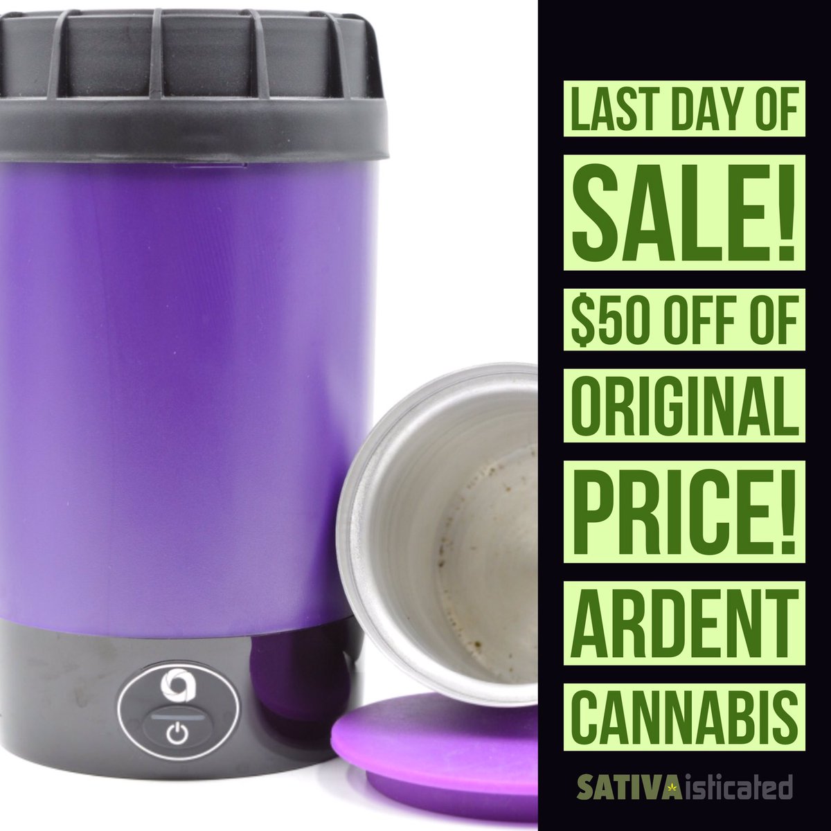 Sativaisticated's tweet photo. Save $30 with discount code Sativa30 on the @ArdentCannabis it saves you money &amp; maximizes your medicine #cannabis #marijuana https://t.co/KcaRLptaE0
