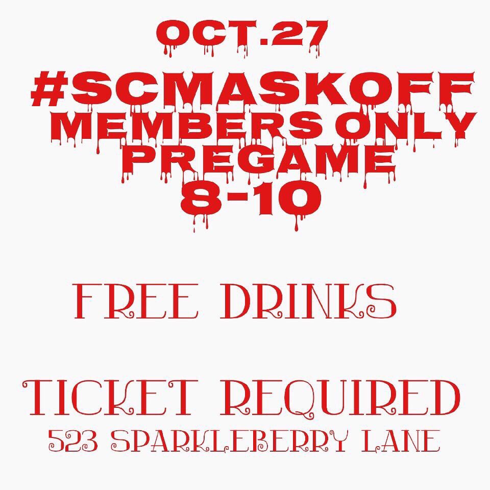 BvsedG0ddess's tweet photo. Pull Up to #SCMaskOff Next Friday Night The Right Way π₯β¨ Get Lit Before The Night Hit ππ» Official Pregame Starting at 8pm
Ticket Required π https://t.co/MH3Iutcr8F