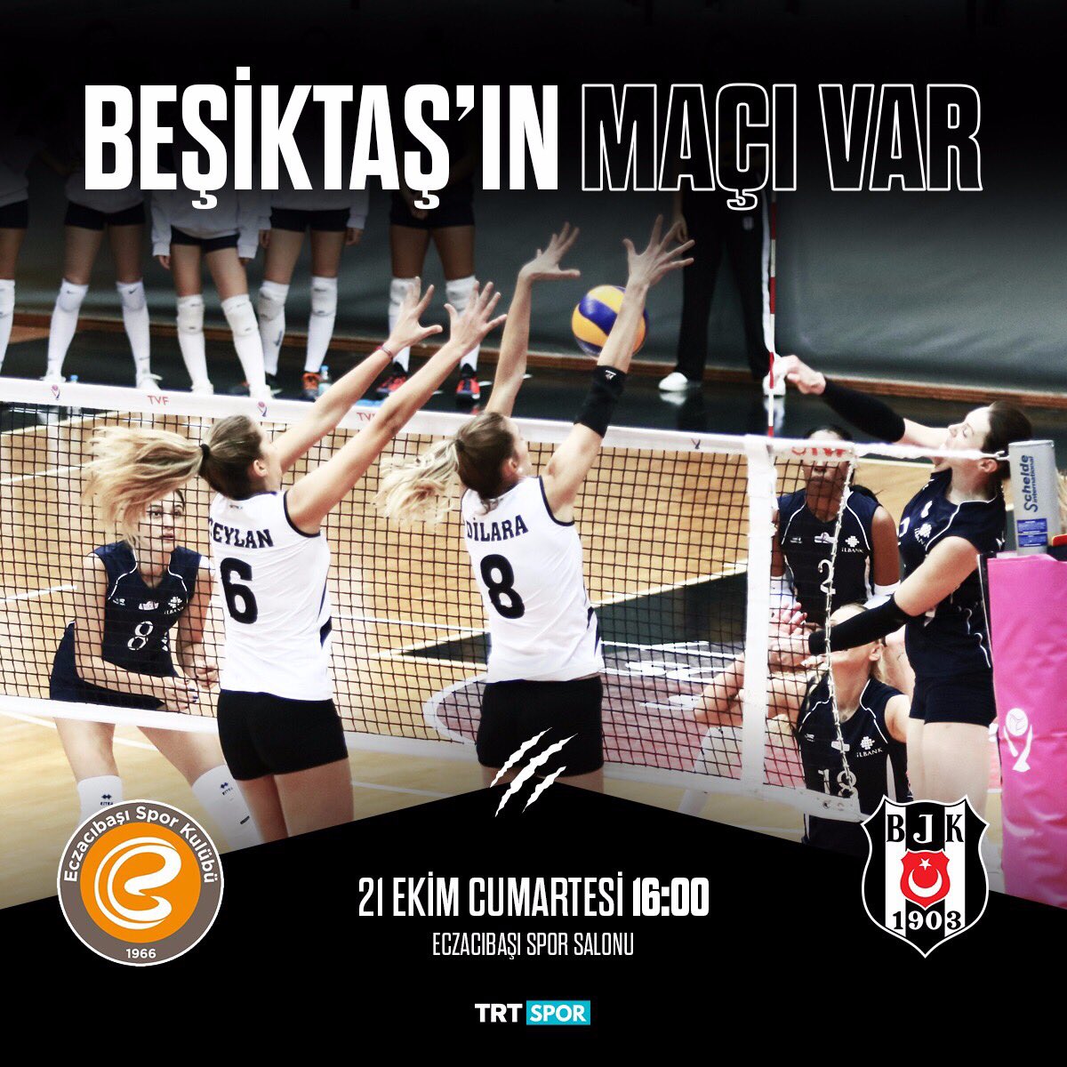 Besiktas's tweet photo. Cumartesi günkü maçlarımızda takımlarımıza destek olalım. https://t.co/6jEi9SaBsG