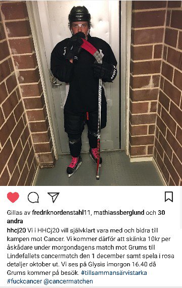 hudikhockey's tweet photo. Stötta J20 imorgon 16.40!❤ https://t.co/kS67MEptWC