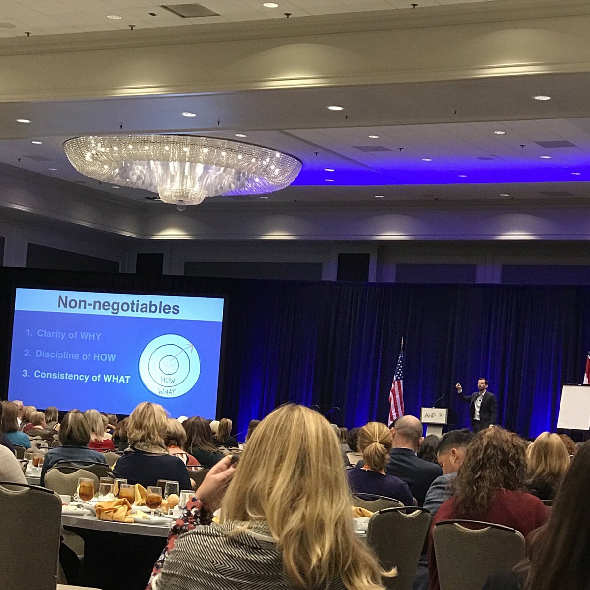 xtinamariev's tweet photo. “People thrive on a sense of purpose.” @heathcliff #whyeffect #AHP17 - https://t.co/FApv4kaERn https://t.co/k1DfX6OTWs