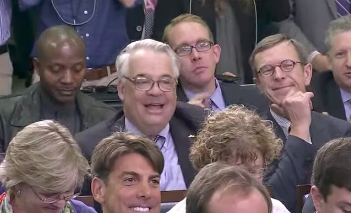newsguyusa's tweet photo. "I obey," replies a stunned @johngizzi when told by @PressSec even he only gets to ask one question today. https://t.co/SlbGMQwHwC
