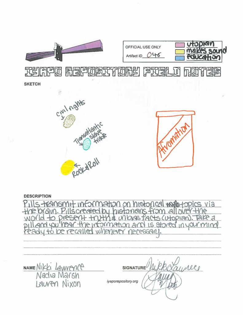 The Iyapo Repository, Division II: Manuscripts: Truth pills